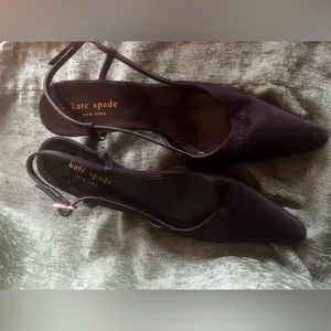 Kate Spade slingback kitten heels